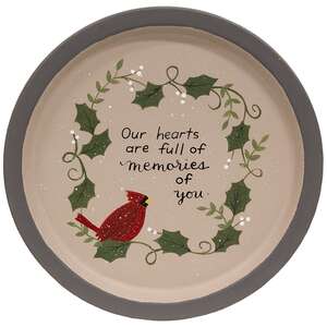 Hearts Full of Memories Cardinal Plate, 2 Asstd.
