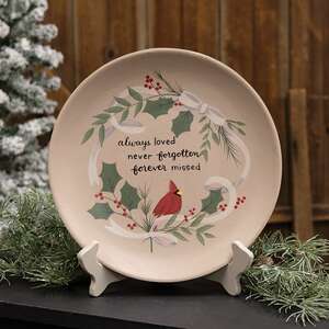 Always Loved Cardinal Plate