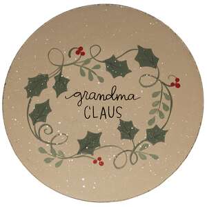 Grandma Claus Plate, 3 Asstd.