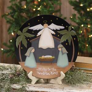 Glory to the Newborn King Nativity Plate