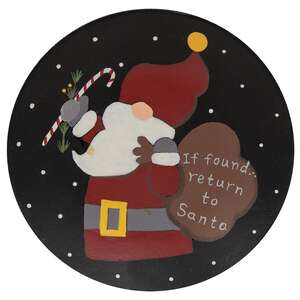 38009 Gnome Santa Mini Plate, 2 Asstd.;