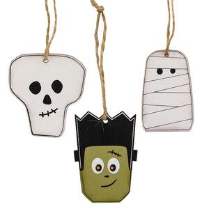 Halloween Monster Friends Ornaments, 3/Set 38016;