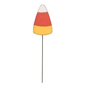 Candy Corn Planter Stake, 10.75"H 38032;