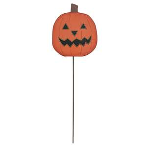 Jack O'Lantern Planter Stake, 10"H 38034;