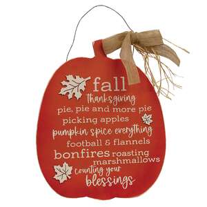 Counting Your Blessings Pumpkin Sign 38063;