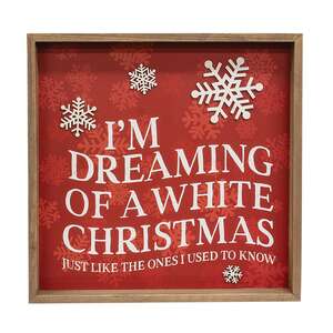 Dreaming of a White Christmas Snowflakes Frame 38065;