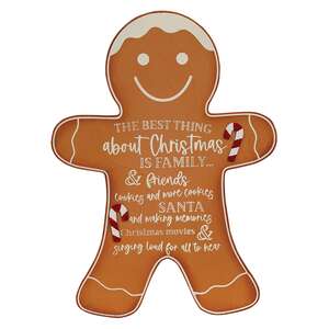 Best Thing About Christmas Hanging Gingerbread Sign 38096;