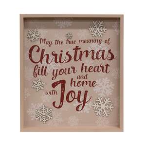 True Meaning of Christmas Snowflakes Frame 38125;