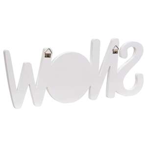 Snowman Face "Snow" Cutout Word Hanger