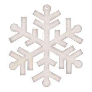 Wooden Glitter Snowflake Ornament, 6.5", 2 Asstd. 38134;
