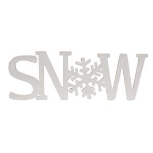 Glittered "Snow" Cutout Sign 38136;