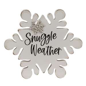 Snuggle Weather Chunky Snowflake Sitter 38154;