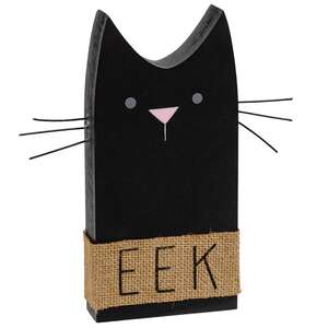 Boo Bat, Eek Cat Wooden Sitter, 2 Asstd.