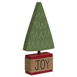 38176 Joy Wooden Christmas Tree Sitter;