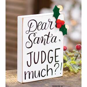 38184 Dear Santa, Judge Much? Block;
