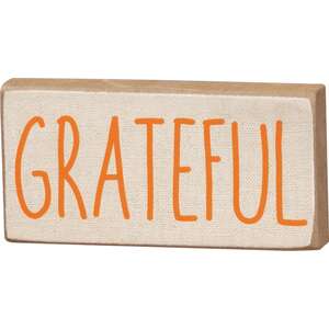 Fall Words Mini Block - 3 Asstd.