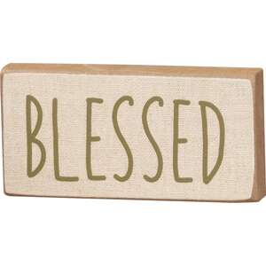 Fall Words Mini Block - 3 Asstd.