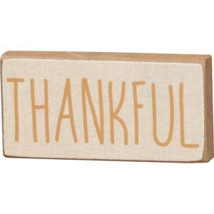 Fall Words Mini Block - 3 Asstd.