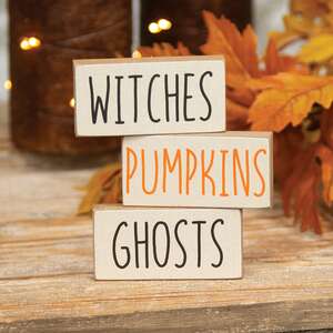 Halloween Words Mini Block - 3 Asstd.