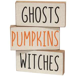 Halloween Words Mini Block - 3 Asstd.
