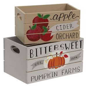 2/Set - Bittersweet Pumpkin Farms Nesting Crates