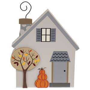 Pumpkin Stack & Fall Tree Chunky House Sitter