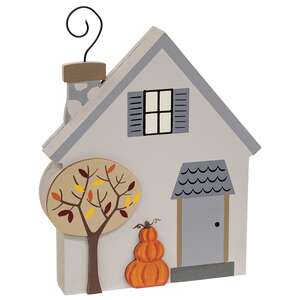 Pumpkin Stack & Fall Tree Chunky House Sitter