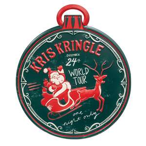 Kris Kringle World Tour Metal Sign 60471;