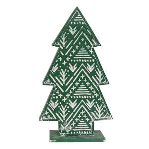 Woodland Embossed Distressed Metal Christmas Tree 60472;