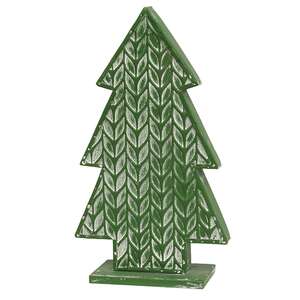Laurel Embossed Distressed Metal Christmas Tree 60473;