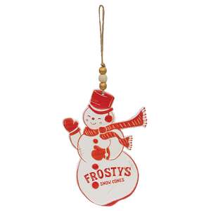 Frosty's Snow Cones Metal Snowman Hanger 60480;
