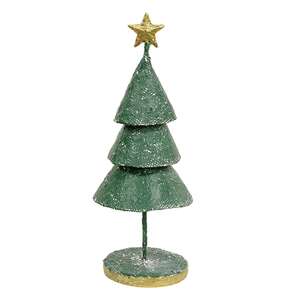Distressed Textured Metal Christmas Tree, 12" 60487;