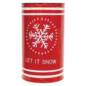 Let It Snow & Believe Distressed Metal Buckets, 2/Set 65360;