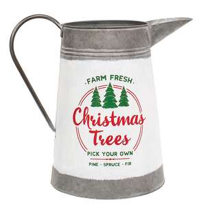 Farm Fresh Christmas Trees Metal Pitcher 65363;