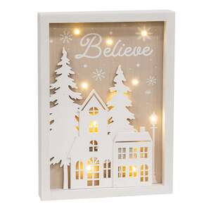 Believe LED Winter Village Frame 91166;