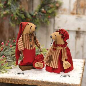 Mrs. Claus Mouse with Gingerbread Apron