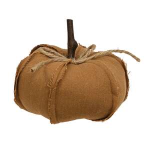 Stuffed Brown Pumpkin w/Seams, 5" CS39010;