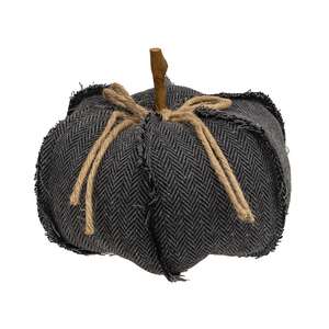 Dark Gray Chevron Pumpkin, Large CS39106;