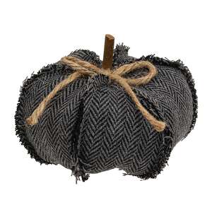 Dark Gray Chevron Pumpkin, Small CS39128;