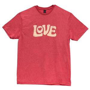 Vintage Love T-Shirt, Heather Red L153;