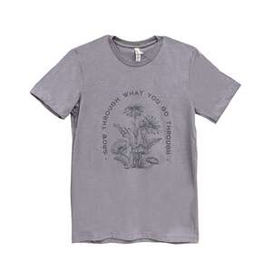 Grow Through What You Go Through T-Shirt, Heather Storm L160;