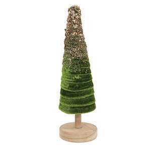 Sparkle Velvet Christmas Tree, 9.75"H RJAX4018;