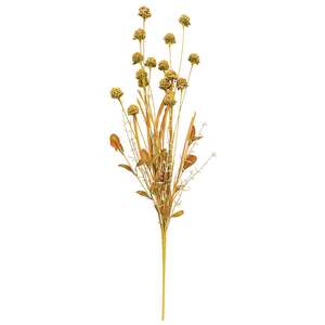 Fall Grass & Thistle Spray, 26", Golden SR2317230G;