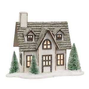 Winter Sparkle Forest LED House w/Trees SR2321049;