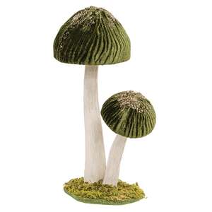 Woodland Green Mushrooms Sitter, Large SYAX4001;