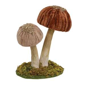 Woodland Brown Mushrooms Sitter, Small SYAX4002;