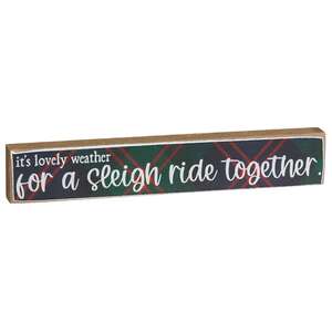 Sleigh Ride Plaid Mini Stick - 3 Asstd.