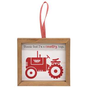 Farm Fresh Christmas Hanging Frame - 4 Asstd.