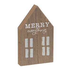 Joyful, Merry, Home Chunky Primitive House Sitter - 3 Asstd.