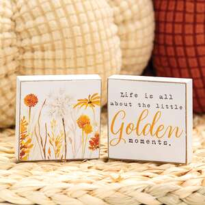 Golden Fall Wildflower 2" Blocks, 2/Set 38613;